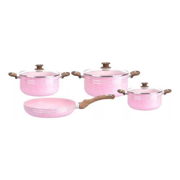 Juego Bateria Cocina Cuori 7 Piezas Aluminio Antiadherente