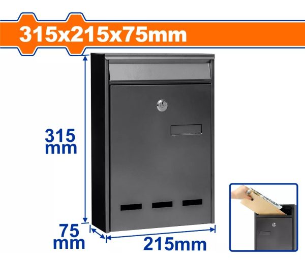 Buzonera Metalica 31,5x21,5x7,5cm Wxxx3501 Wadfow - Imagen 2