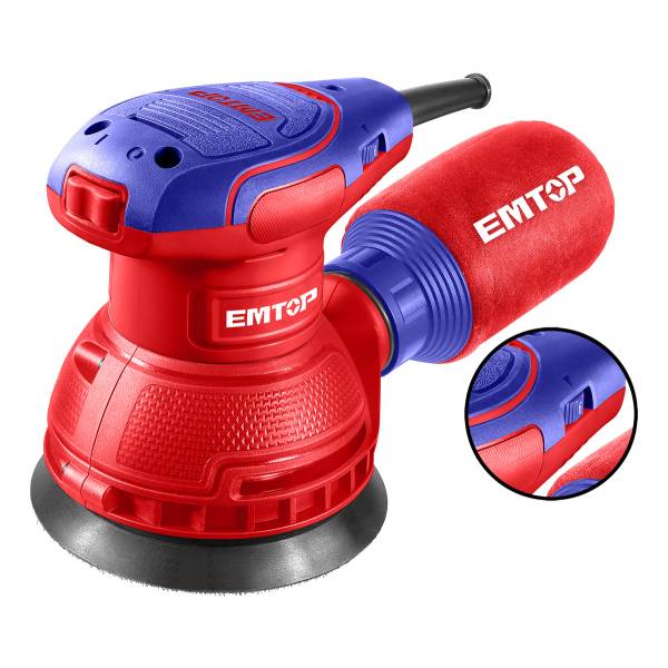 Lijadora Roto Orbital 320 Watts 125 Mm + 5 Lijas - Emtop Col