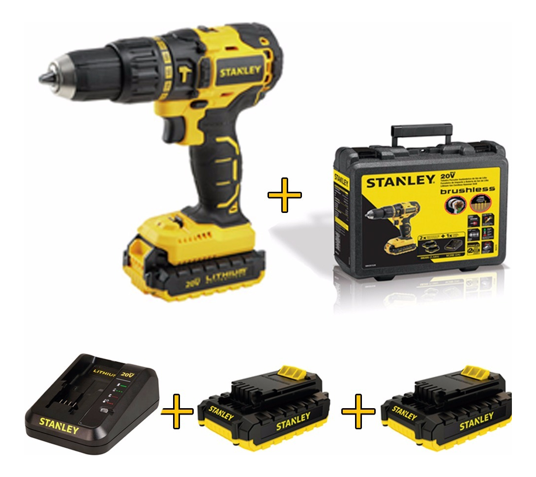 Taladro Ator.inal.perc.stan.20v Lit.malet S/carbon