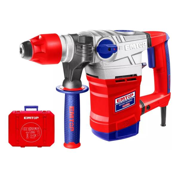 Rotomartillo 1800w 7j Sds Plus 850rpm Emtop Con Accesorios