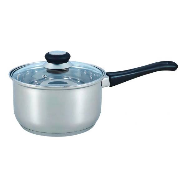Cazo Cuori Giulia 18 Cm Acero Inoxidable Tapa De Vidrio