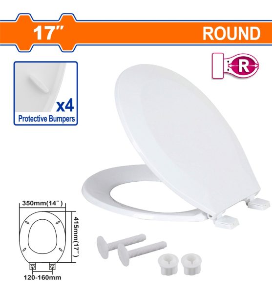 Tapa Para Inodoro Con Tornillos + Tuercas Wadfow Wtj1101 - Imagen 2