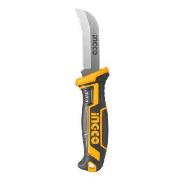 Cuchillo Curvo Pela Cable Ingco Hpk82001