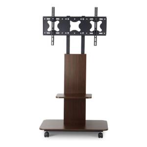 Soporte Tv Con Ruedas De 32 A 65 Panel De Madera Color Único