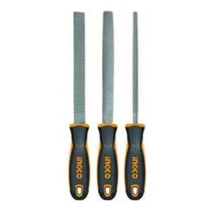 Juego De 3 Limas Escofinas Para Madera Ingco Hktfs0308