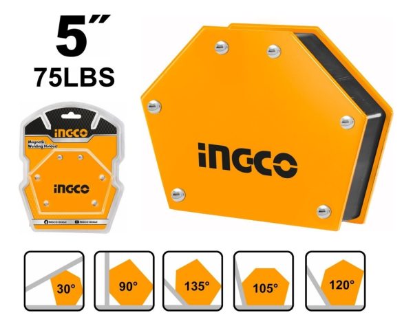 Escuadra 5 Multi Angulo Magnetica Ingco Amwh75052 - Imagen 2