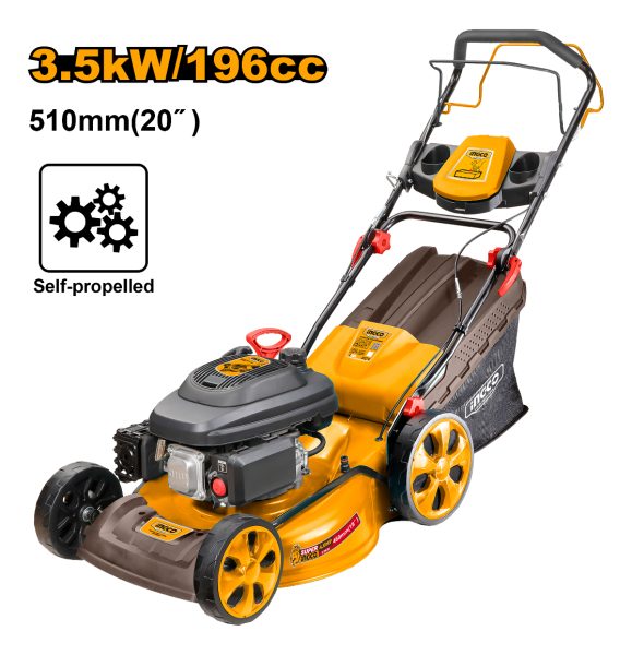 Corta Cesped Nafta 4.8hp Autopropulsada Ingco Glm196202 - Imagen 3