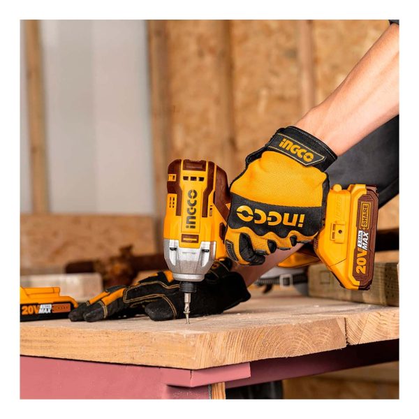 Set Atornillador Impacto 20v Y Atornillador 20v 10mm Ingco C - Imagen 5