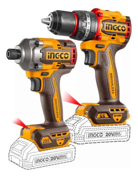 Kit Taladro Atornillador Percutor 66nm + Impacto Ckli20277 - Imagen 4