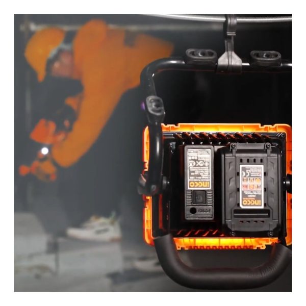 Reflector De 20w Portatil + Bateria 2ah Y Cargador Ingco Car - Imagen 4
