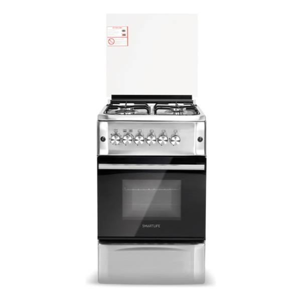 Cocina A Gas 50x55 Inox Smartlife