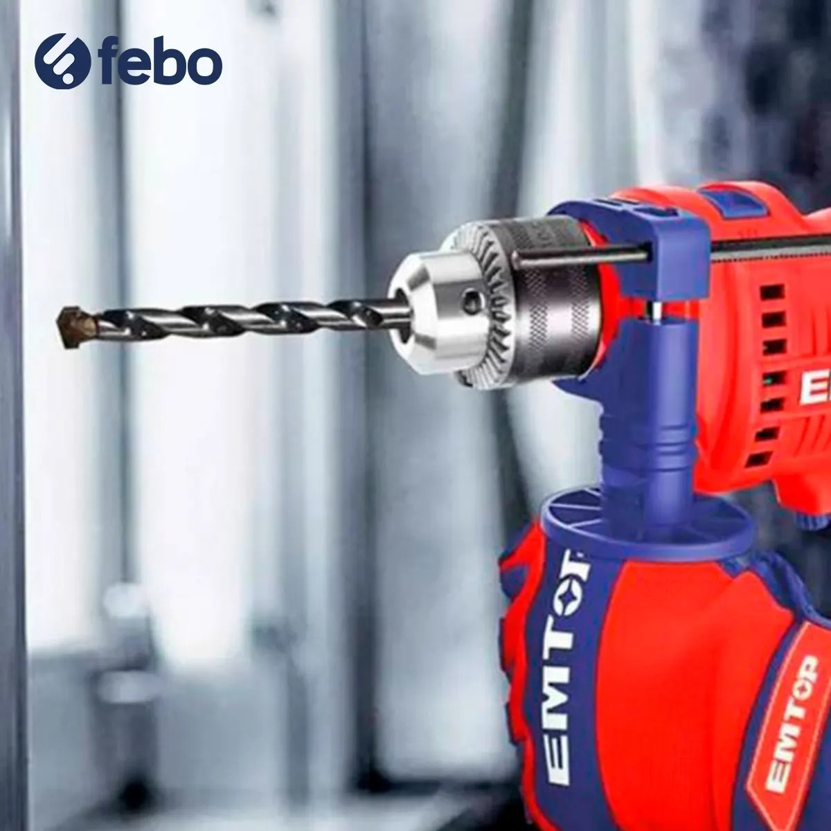 Taladro Percutor Impacto Industrial Emtop 13mm 1100w 2800rpm - Imagen 2