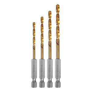 Ff Set 4 Mechas Calzada Hex Atornillador Metal Ingco Akd140