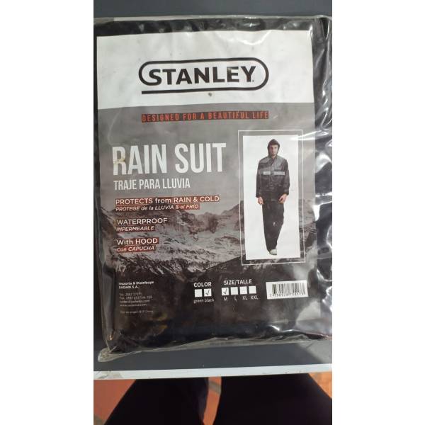 EQUIPO P/LLUVIA STANLEY NEGRO "M"