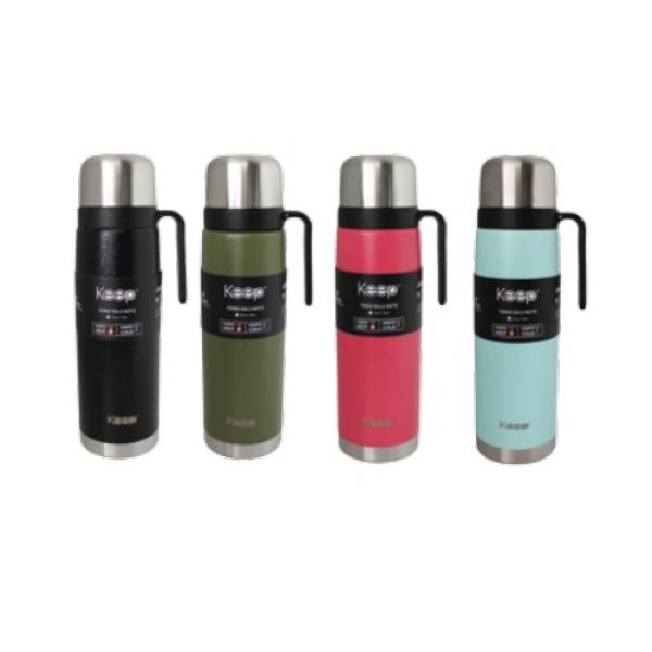 TERMO BALA MATE 1000 ML C/ASA KEEP (2 AM 2 ROS 1 NEG)
