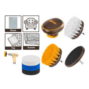 Set X 7 Cepillos P Taladro Multi Uso Ingco Wcb0701
