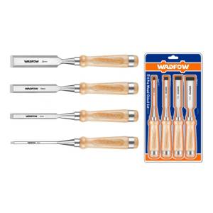 Juego De 4 Formones Mango Madera Wadfow Wwc3214
