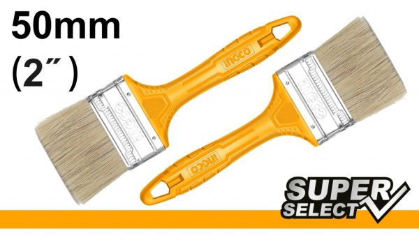 Set X2 Pincel 2 Mango Amarillo Ingco Chptb78602 - Imagen 2