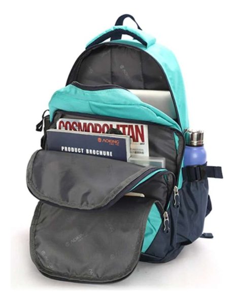Mochila P/laptop Hasta 15,6 Aokin Celeste - Imagen 2