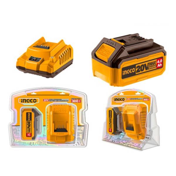Set X1 Bateria 20v 4amp + 1 Cargador Ingco Fbcpk1214