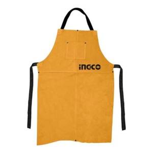 Delantal De Cuero Amarillo 90x60cm Para Soldador Ingco Hgva0