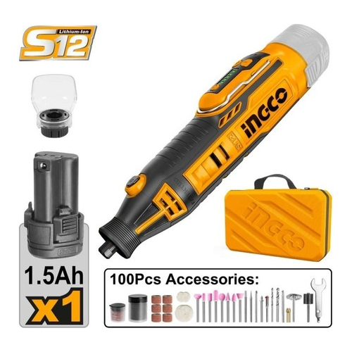 Mini Torno A Bateria 12v Incluida Cmgli12011 Ingco - Imagen 2
