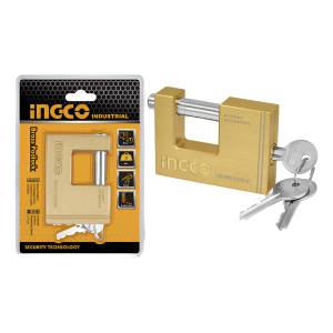 Ff Candado Seguridad Bronce 80mm Ingco 3 Llaves Dbbpl0802