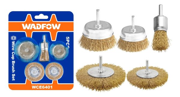 Set 5 Cepillos De Alambre Chato Copa Wadfow - Imagen 2