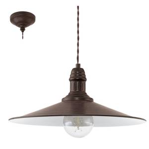 COLGANTE CAMPANA VINTAGE, STOCKBURY MARRÓN