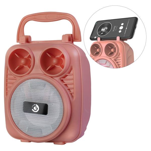 PARLANTE PORTABLE BONGO 3 PULG. GOLDTECH AMARILLO