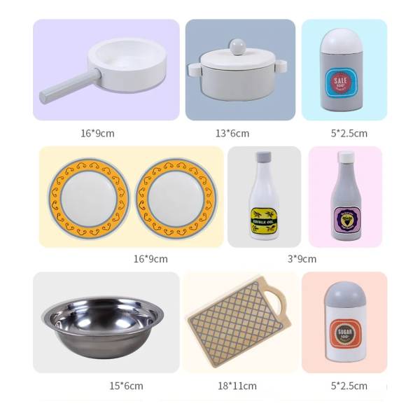 Juego Didactico Cocina Cocinita De Madera Niños Infantil - Imagen 8