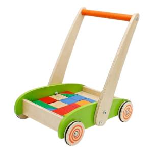 Caminador Bebe Andador Infantil Primeros Pasos Madera C/baul