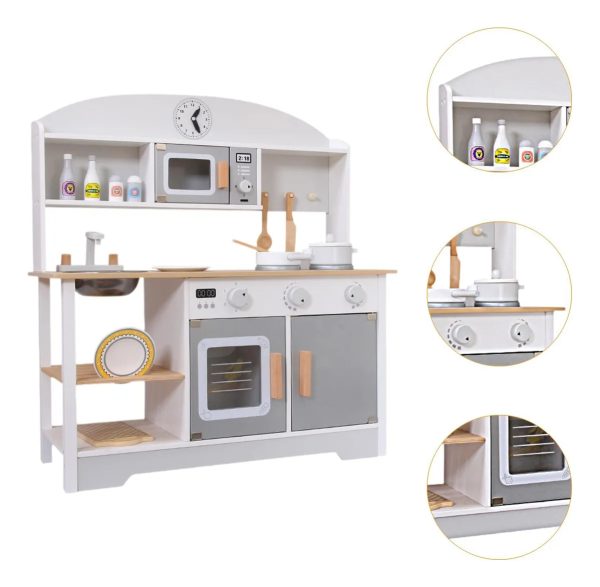 Juego Didactico Cocina Cocinita De Madera Niños Infantil - Imagen 6