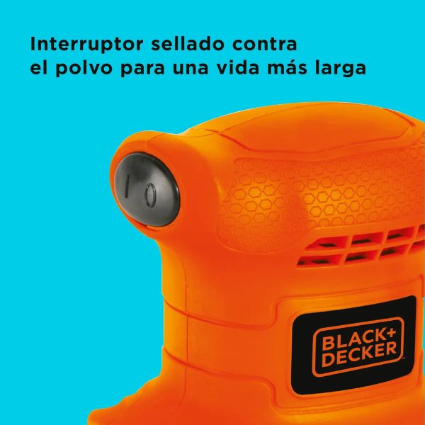 Lijadora Orbital Black+decker Bs200 200w 1/4 14000 Min Opm - Imagen 4