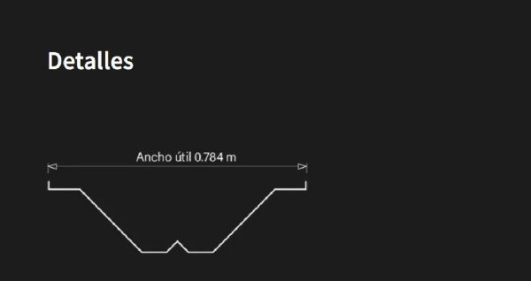 Chapa Megapanel Galvanizada 0.71 Mm X Metro Lineal Armco - Imagen 3