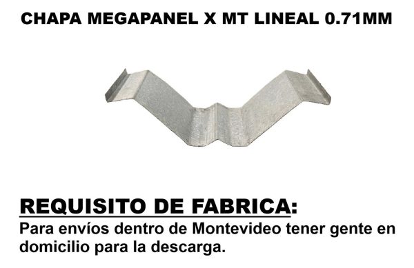 Chapa Megapanel Galvanizada 0.71 Mm X Metro Lineal Armco - Imagen 2