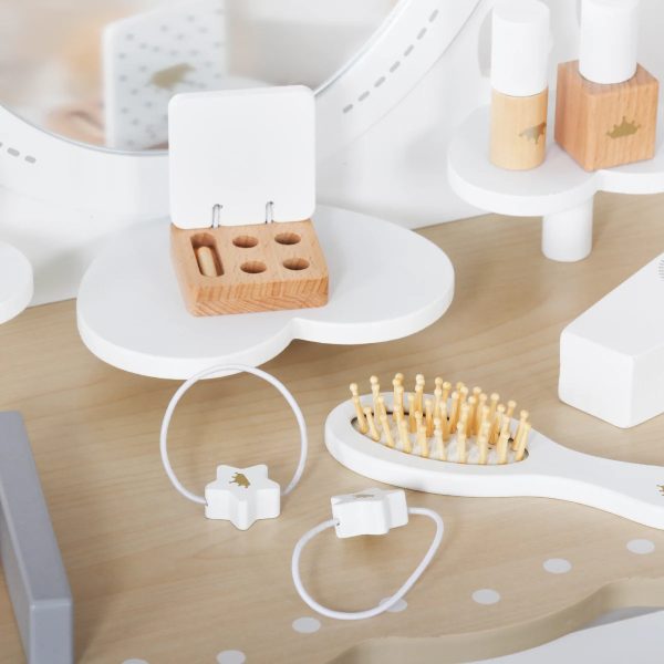 Juego Infantil De Tocador Grande Maquillaje Madera C/acces. - Imagen 4