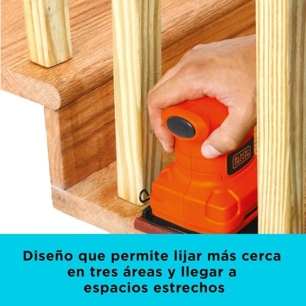 Lijadora Orbital Black+decker Bs200 200w 1/4 14000 Min Opm - Imagen 6