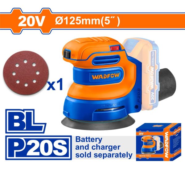 Lijadora Roto Orbital Brushless Wadfow Wrap5030 - Imagen 2