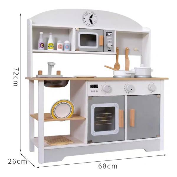 Juego Didactico Cocina Cocinita De Madera Niños Infantil - Imagen 7