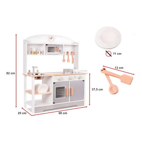 Juego Didactico Cocina Cocinita De Madera Niños Infantil - Imagen 3