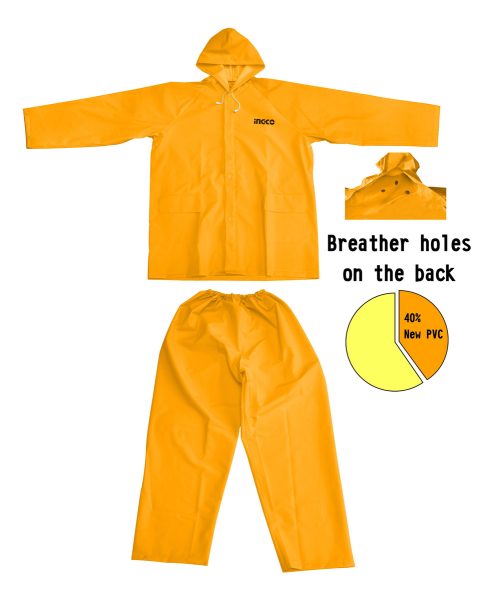 Equipo Lluvia Campera Pantalon Ingco Hrctskt031 Talle L - Imagen 2