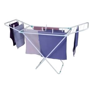Tender Tendedero Para Ropa Pie Acero Plegable Con Alas Mor