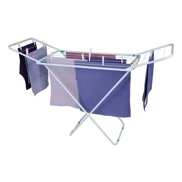 Tender Tendedero Para Ropa Pie Acero Plegable Con Alas Mor
