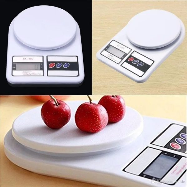 Balanza De Cocina Digital Precisión 1g Hasta 10kg Capacidad Máxima 10 Kg Color Blanco - Imagen 3