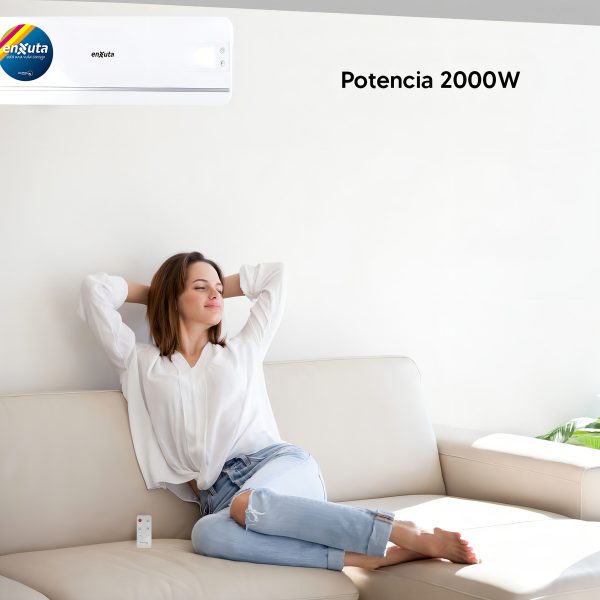 Caloventilador De Pared Digital Enxuta Cvenxp3520 2000w Amv Color Blanco - Imagen 5