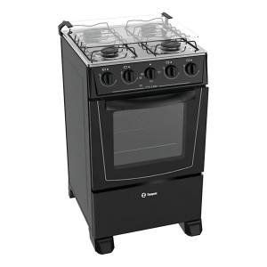 Cocina Thompson Combinada Negra A Gas 4 H Cth 1500