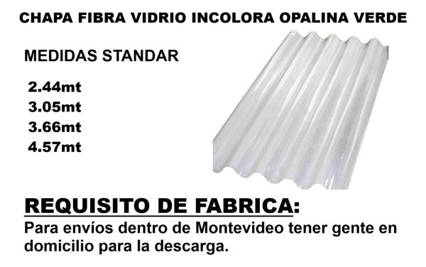 Chapa Acanalada Fibra De Vidrio Chapanel 4.57 Mts Armco - Imagen 3