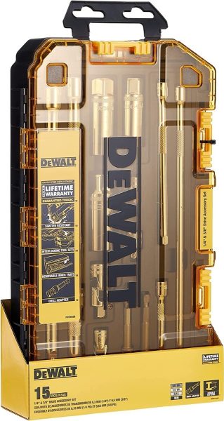 Juego De Extensiones, Nodos Y Adaptadores Dewalt(R) 15pzs - Imagen 3